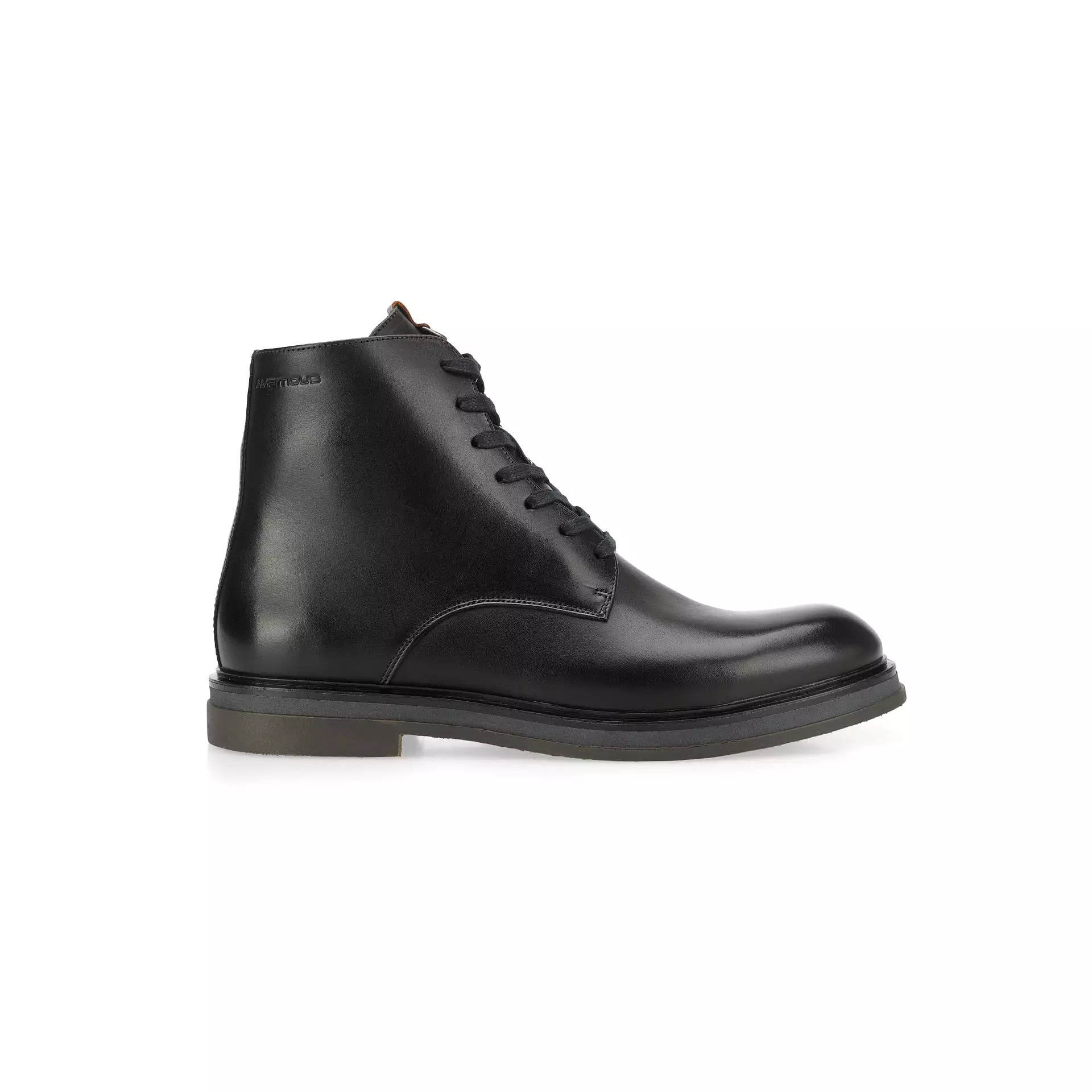 12325 BLACK Round Toe Boots