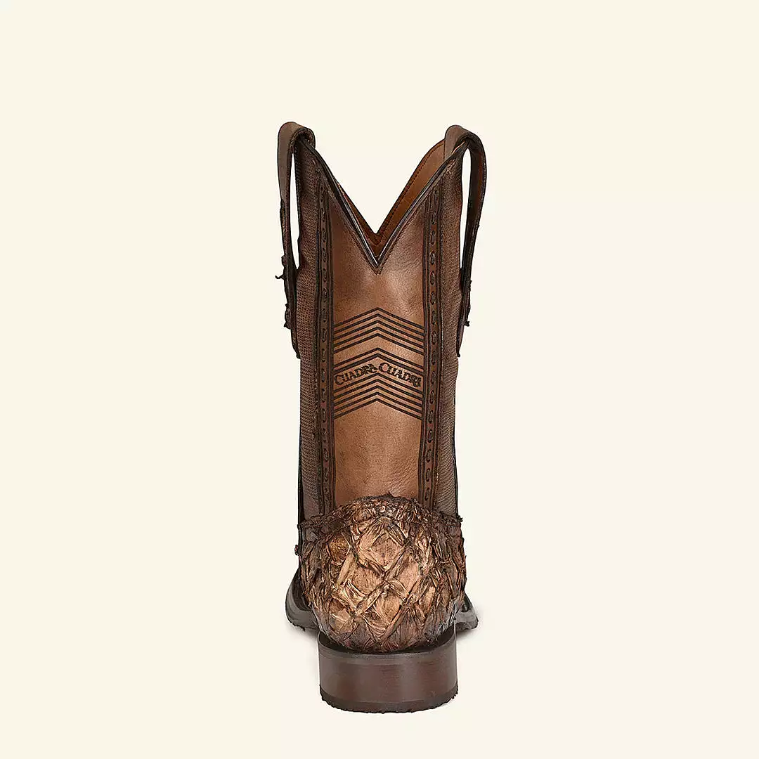 4L04PI - Cuadra honey cowboy rodeo pirarucu skin boots for men