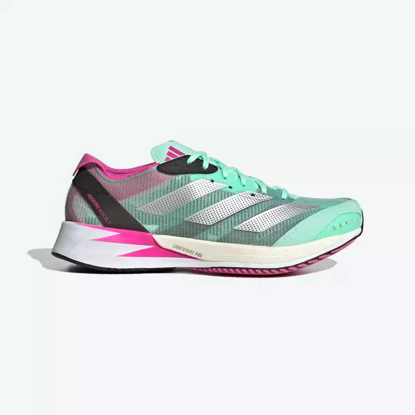 Adidas Adizero Adios 7 Women Running Shoes - Pulse Mint/Silver Metallic/Core Black