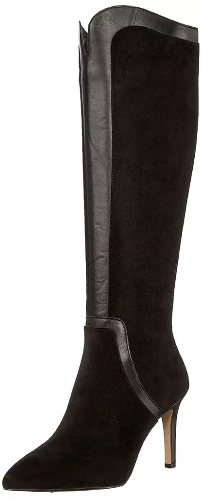 ADRIENNE VITTADINI Women's •Nalani• Tall Boot 9M Black Nappa Leather