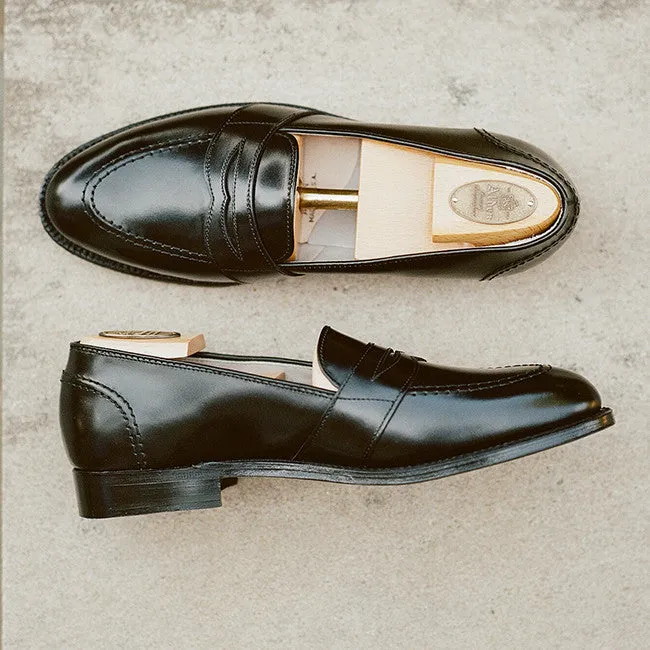 Alden Black Fullstrap Slip-On