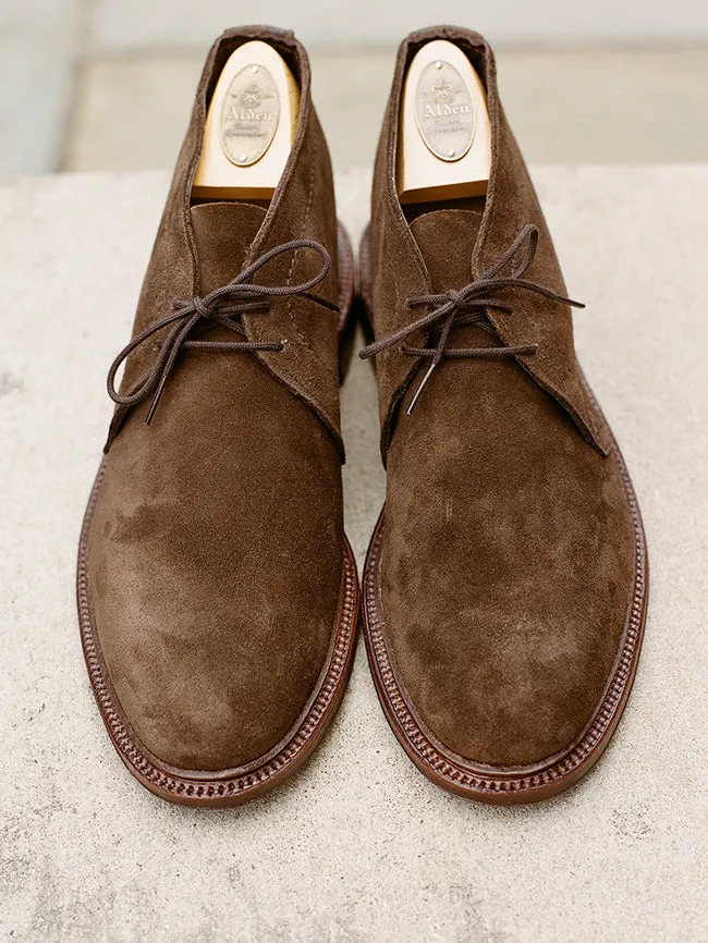 Alden Dark Brown Suede Unlined Chukka Boot