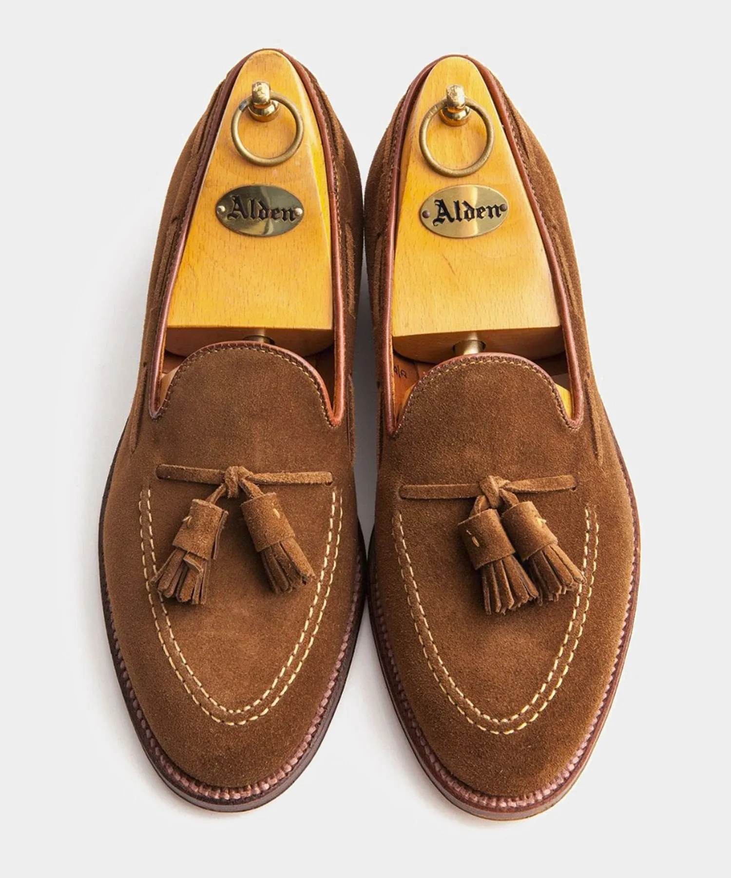 Alden Snuff Suede Tassel Loafer