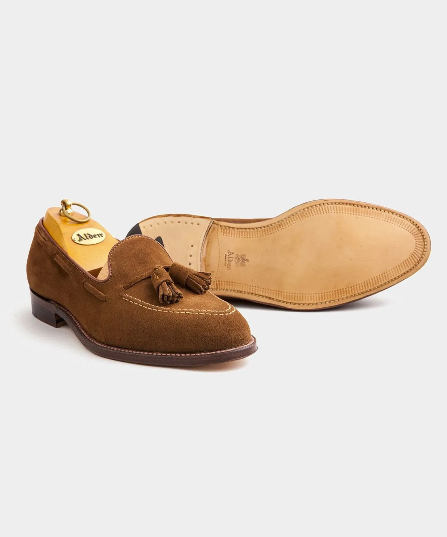 Alden Snuff Suede Tassel Loafer