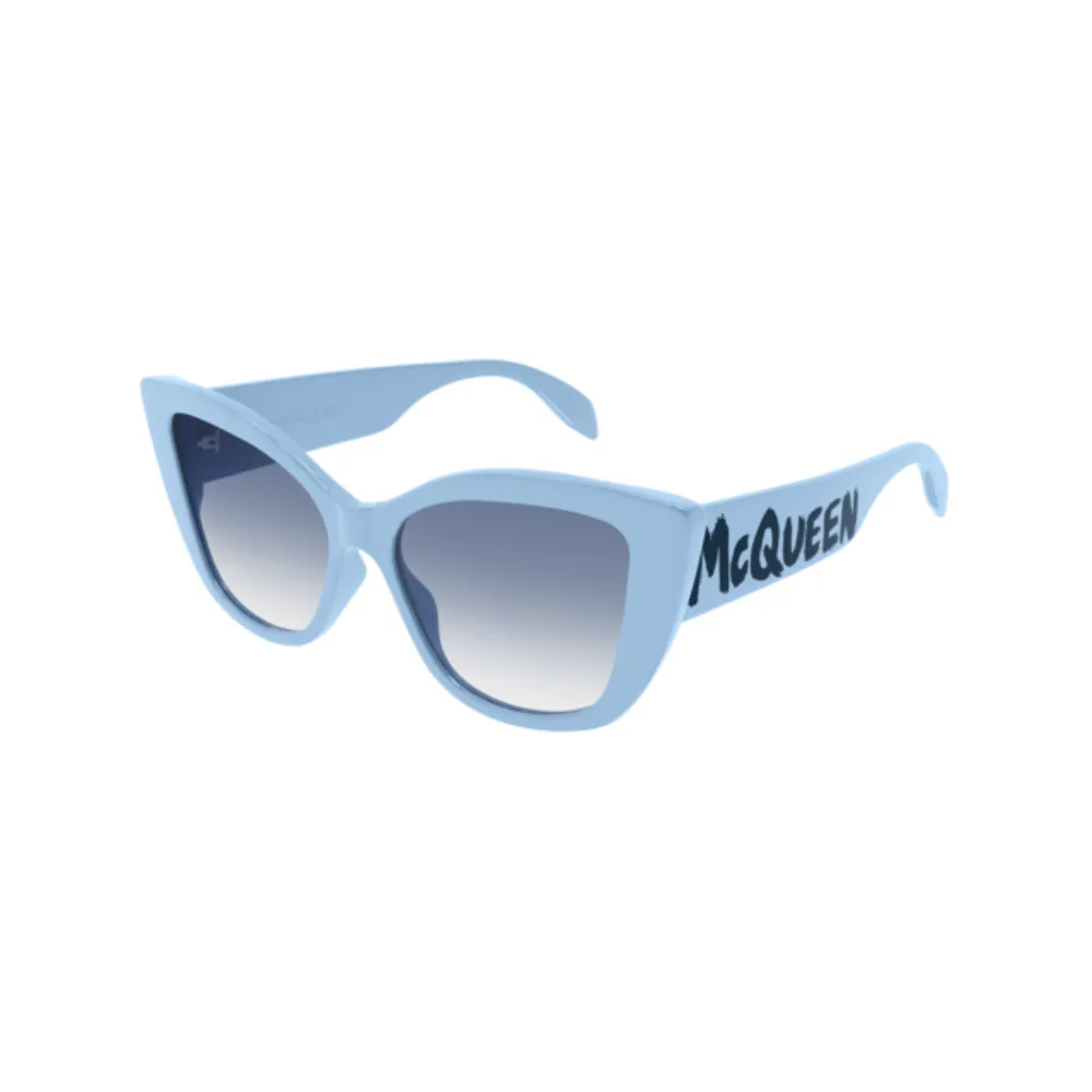 Alexander Mcqueen Sunglass Woman Light Blue AM0347S-004