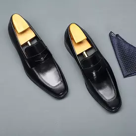 Alfredo Leather Penny Loafer Shoes For Men