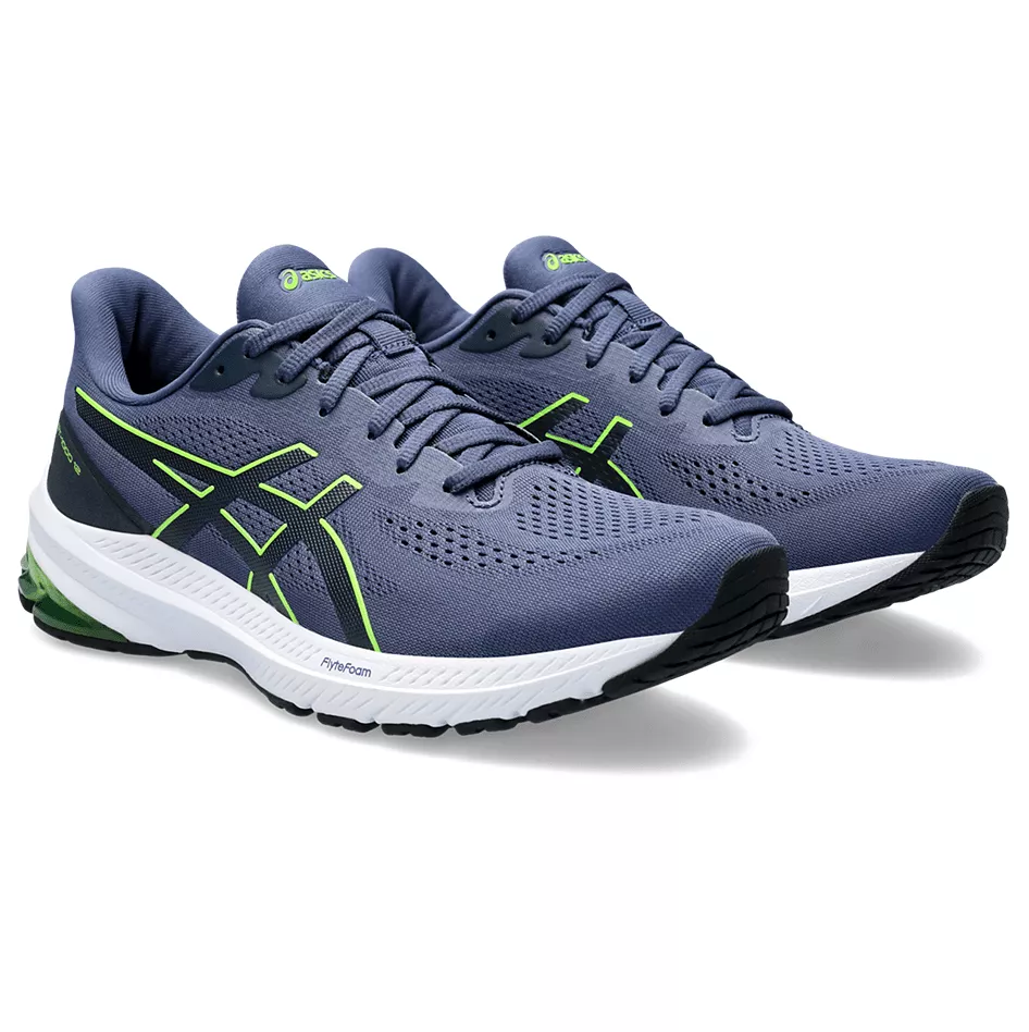 Asics GT-1000v12 Men's Running Shoes SS24 Thunder Blue / Electric Lime