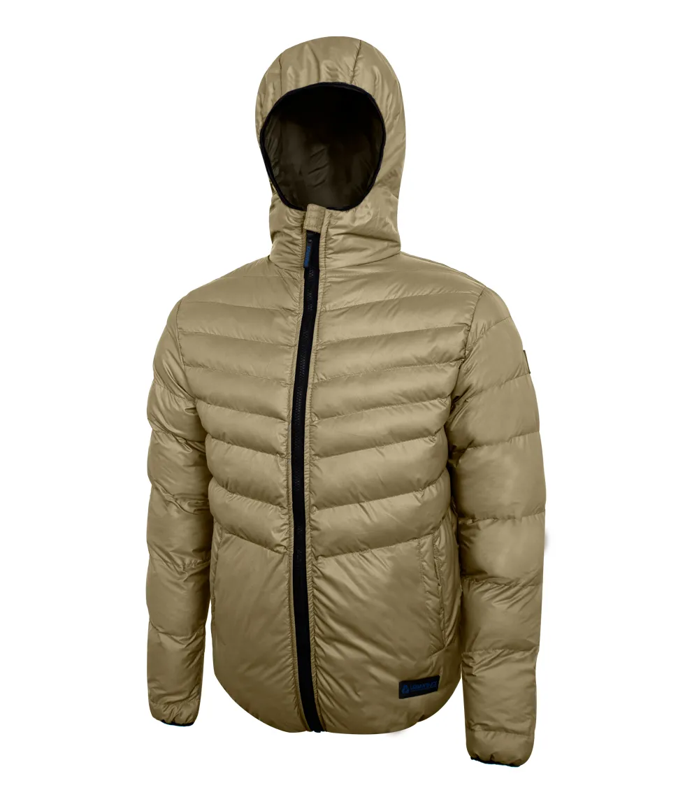 Austin Puffer Jacket Beige with Hood