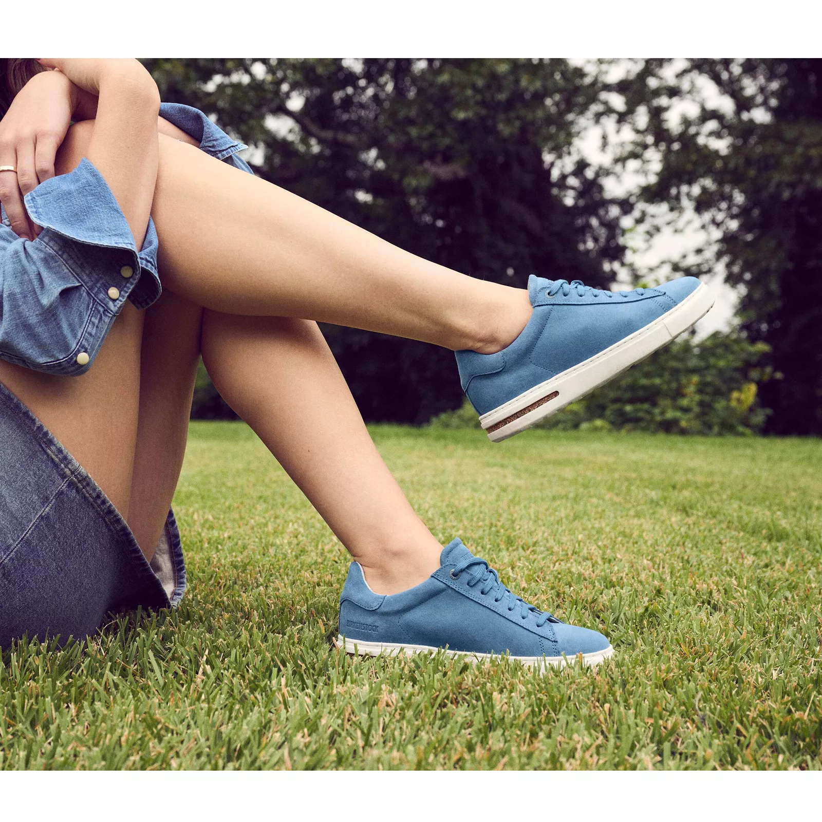 Birkenstock Bend Narrow Sneaker (Women) - Elemental Blue Suede