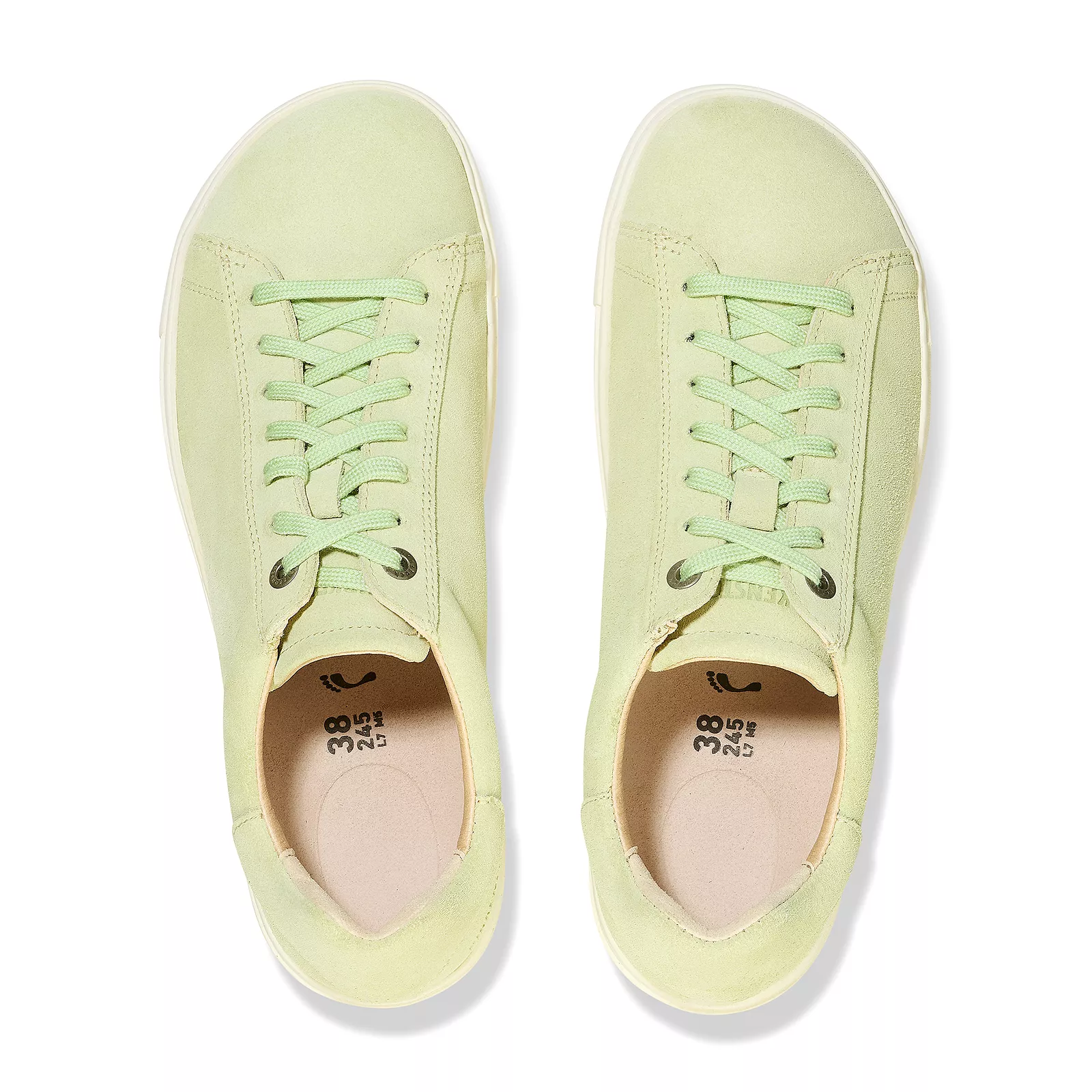 Birkenstock Bend Narrow Sneaker (Women) - Faded Lime Suede