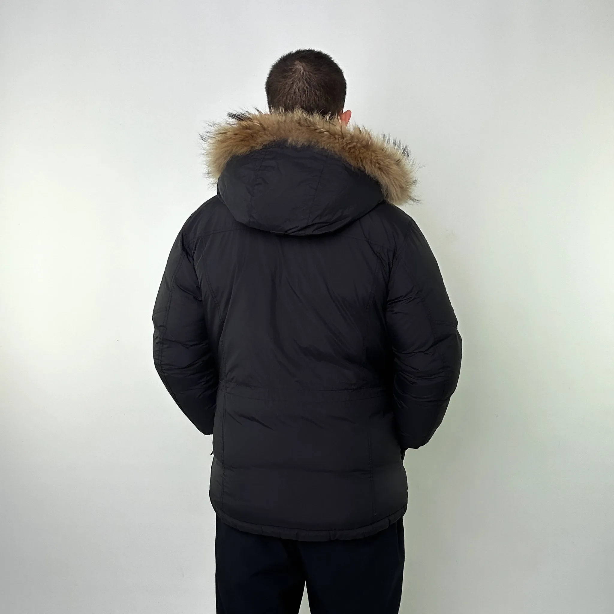 Black 90s Mont Bell Puffer Jacket Coat (L)