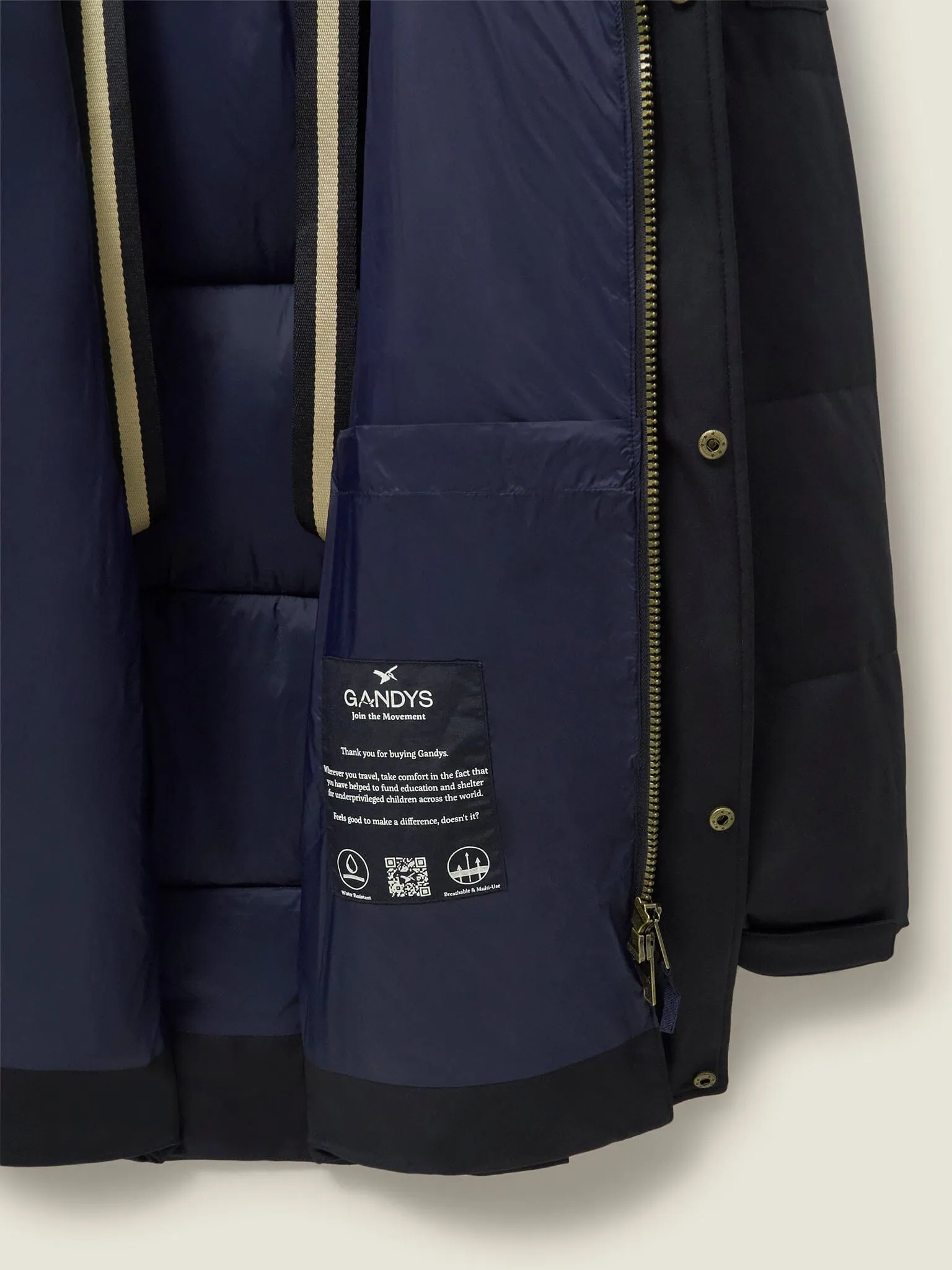 Black Landro Mid Length Puffer Jacket