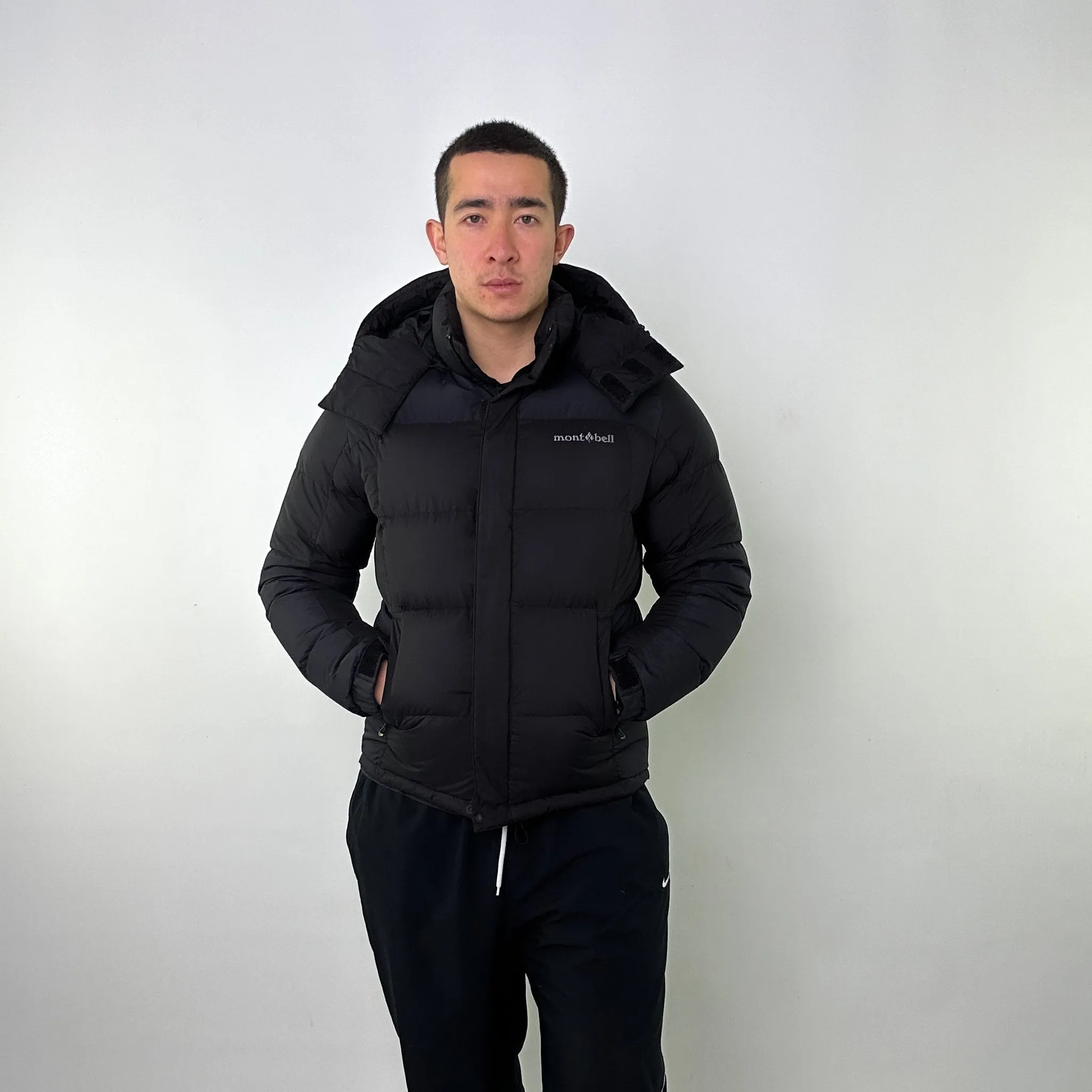 Black y2ks Mont Bell Puffer Jacket Coat (M)