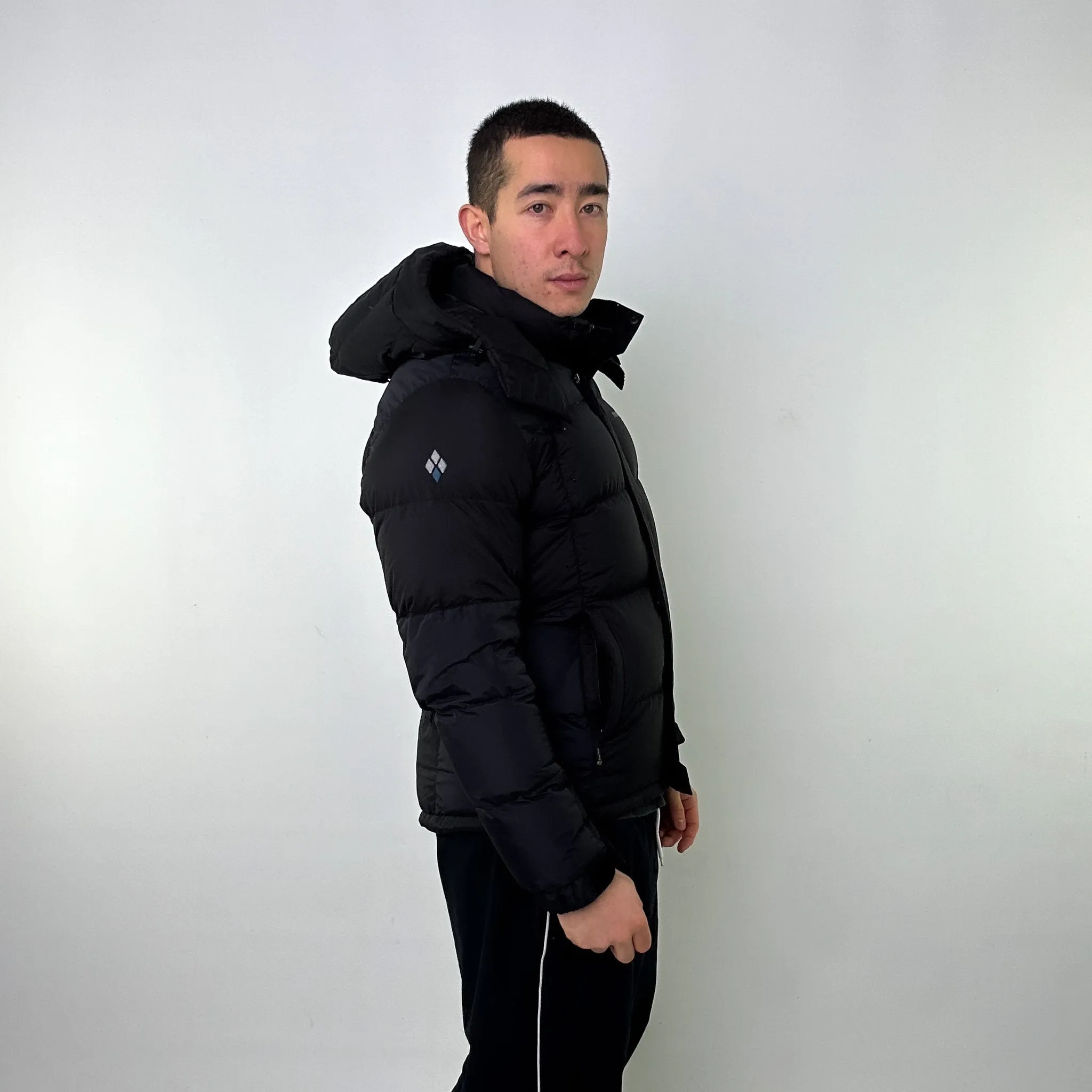 Black y2ks Mont Bell Puffer Jacket Coat (M)