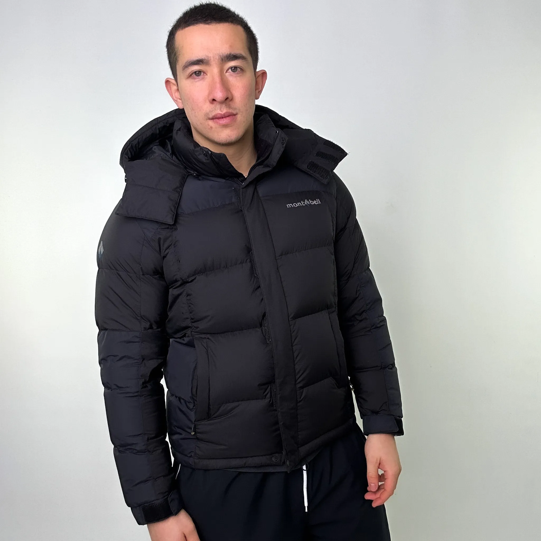 Black y2ks Mont Bell Puffer Jacket Coat (M)