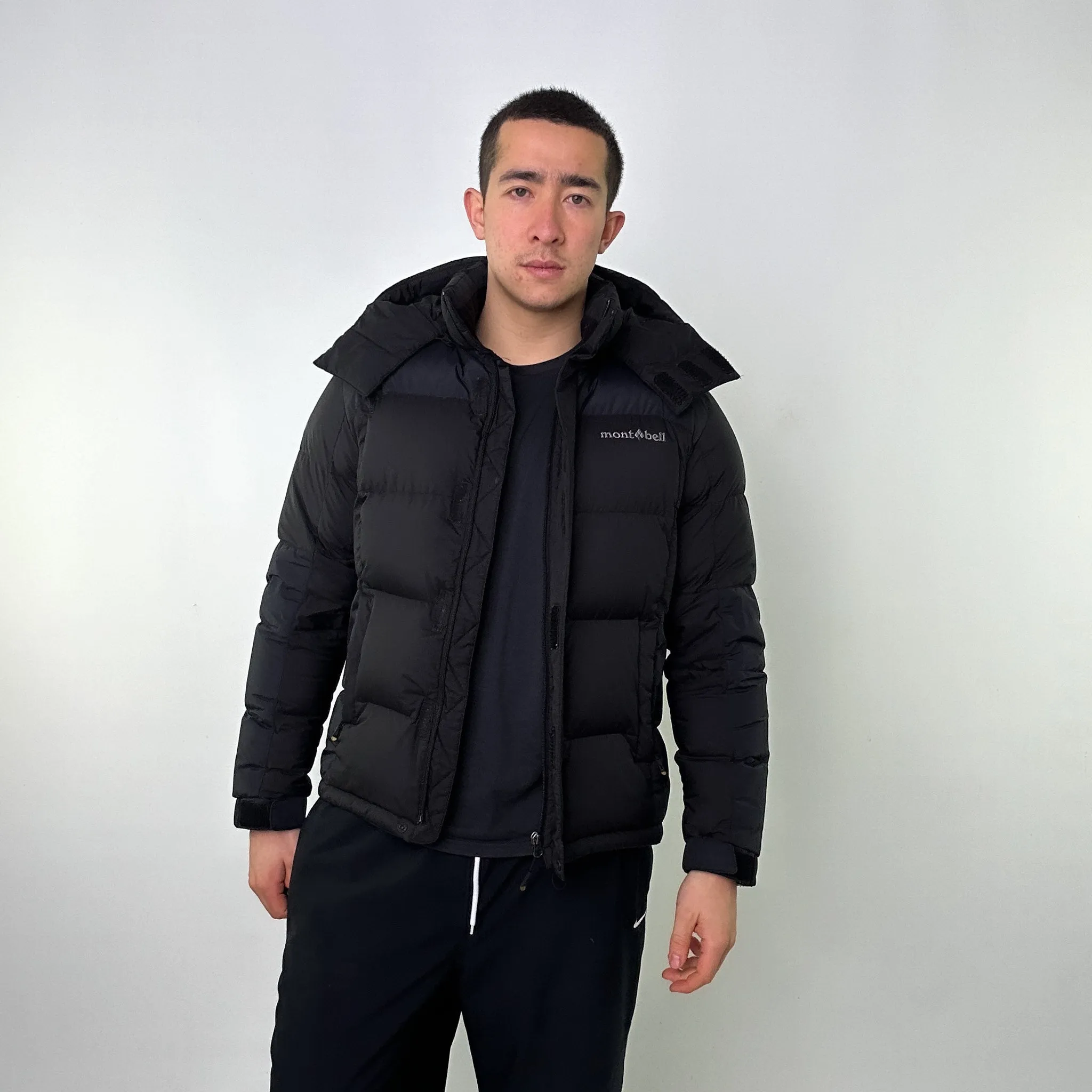 Black y2ks Mont Bell Puffer Jacket Coat (M)