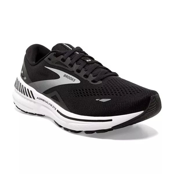 Brooks Men's Adrenaline GTS 23 Black/White/Silver