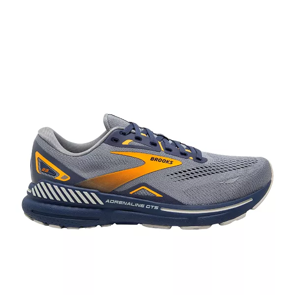 Brooks Men's Adrenaline GTS 23 Grey/Blue/Orange