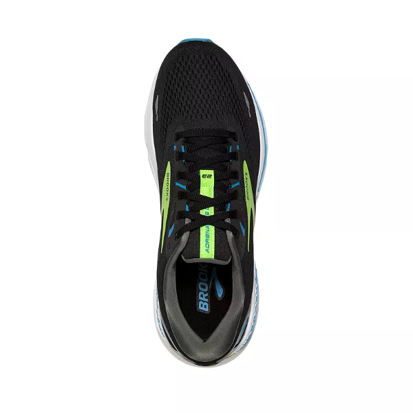 Brooks Men's Adrenaline GTS 23 Wide Black/Hawaiian Ocean/Green