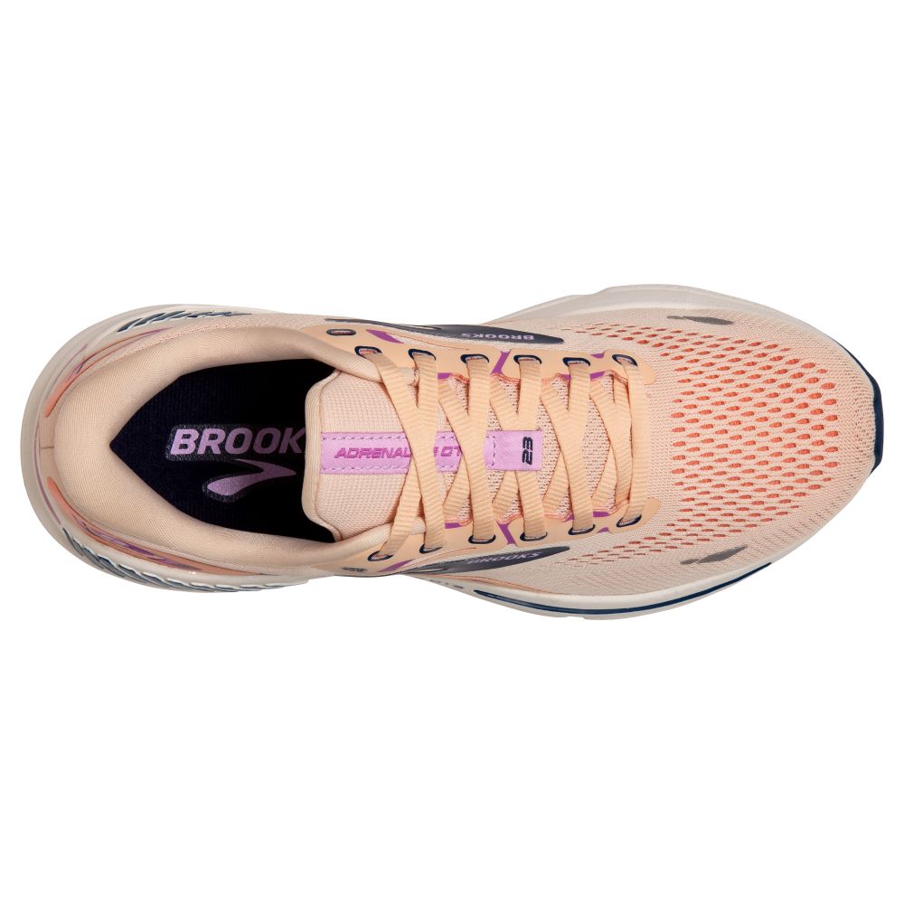 'Brooks' Women's Adrenaline GTS 23 - Apricot / Estate Blue / Orchid