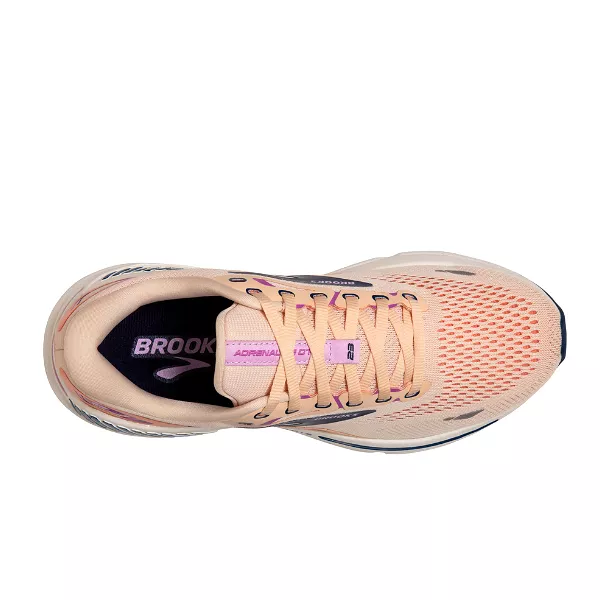 Brooks Women's Adrenaline GTS 23 Apricot/Estate Blue/Orchid