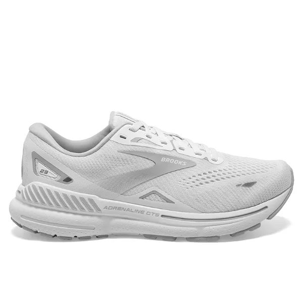 Brooks Women's Adrenaline GTS 23 Wide White/Oyster/Silver