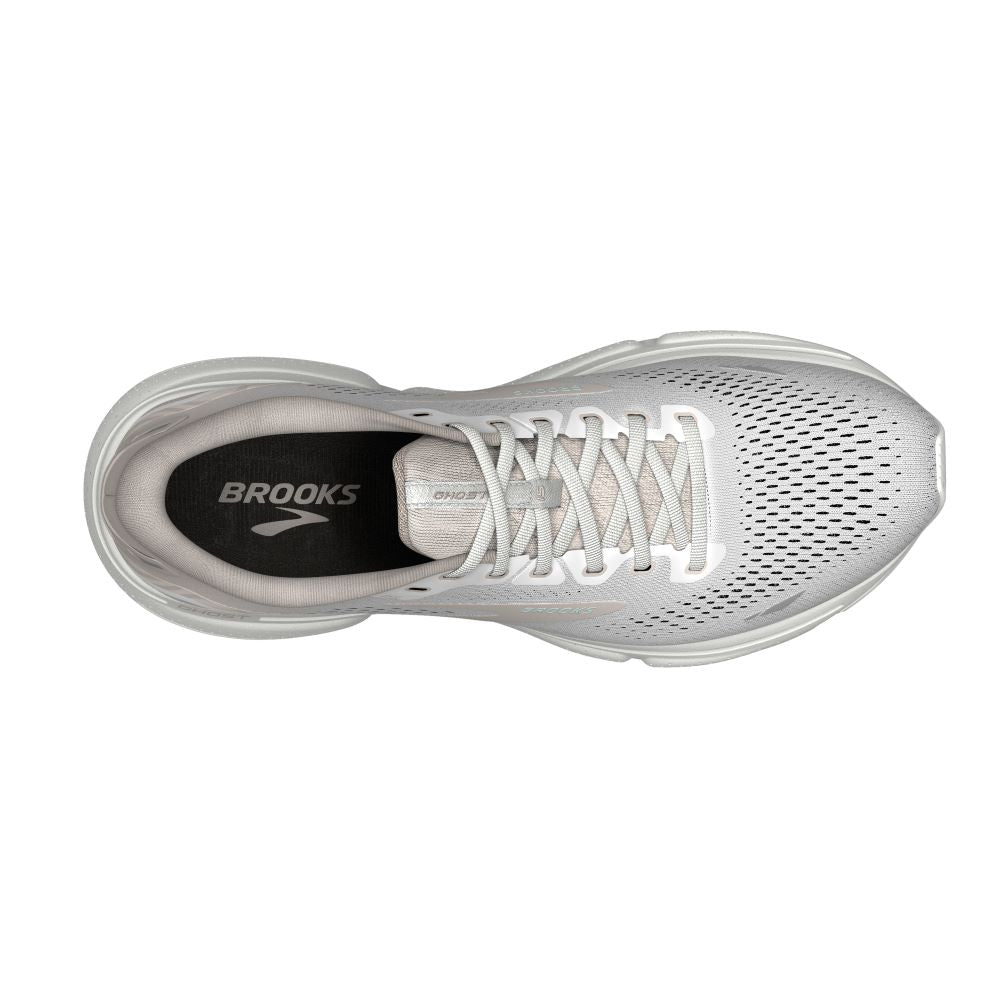 'Brooks' Women's Ghost 15 - White / Crystal Grey / Glass