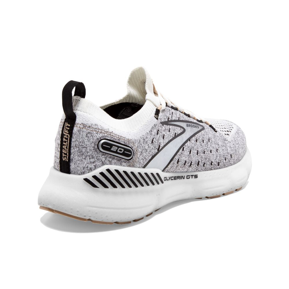 'Brooks' Women's Glycerin StealthFit GTS 20 - White / Black / Cream