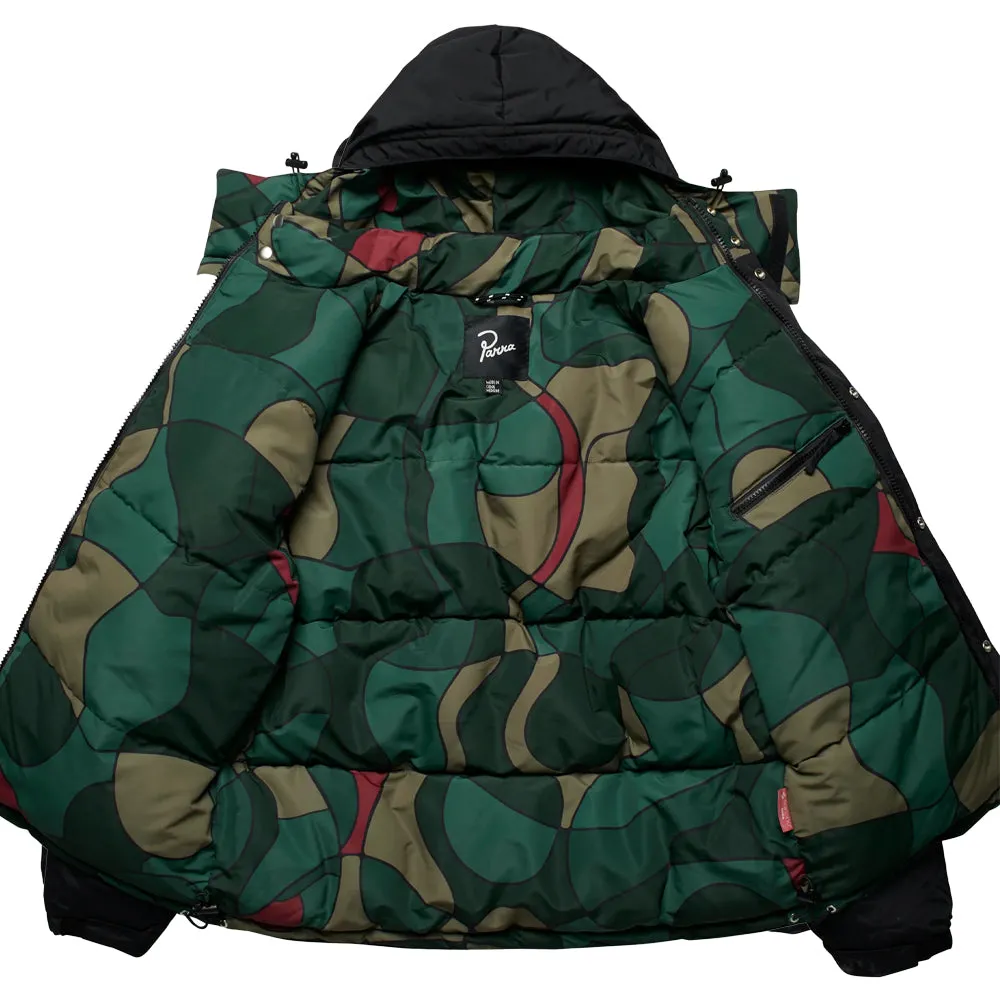 BY PARRA TREES IN WIND PUFFER JACKET // BLACK