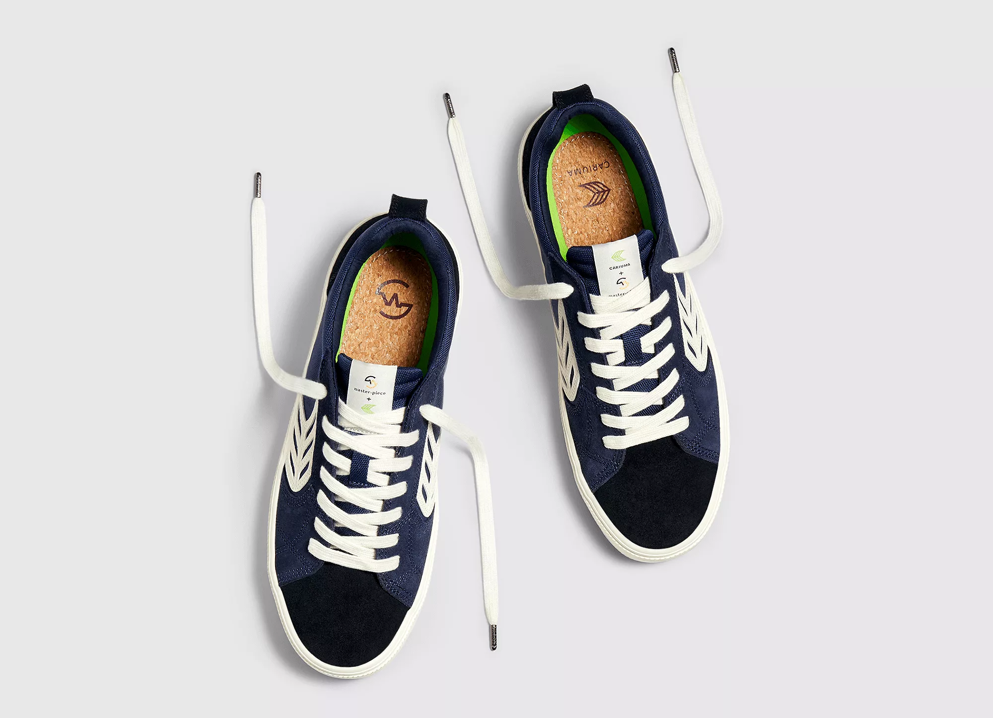 CATIBA PRO Low master-piece Navy Cordura Black Suede Ivory Logo Sneaker Women