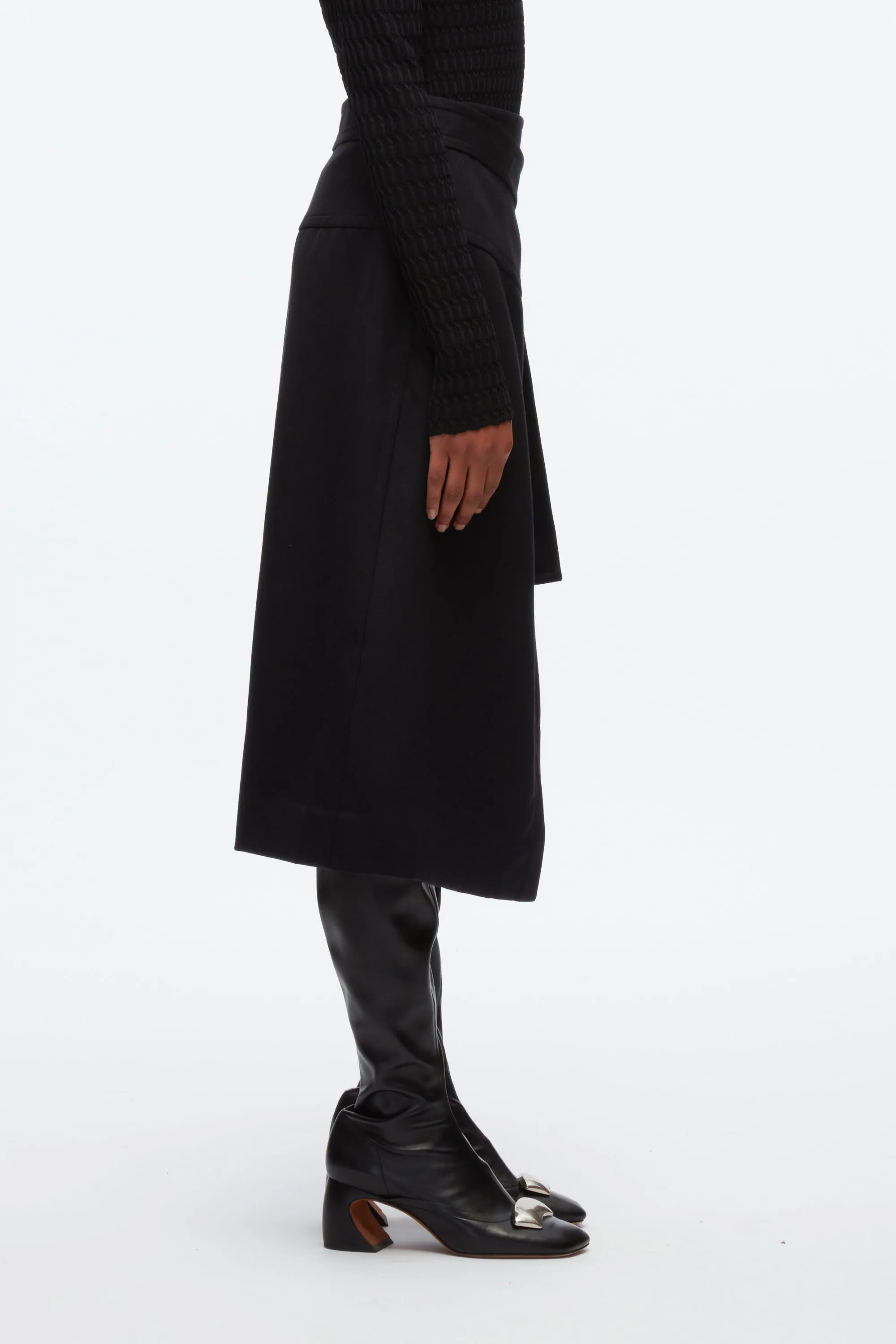 Cavalry Twill Wrap Skirt