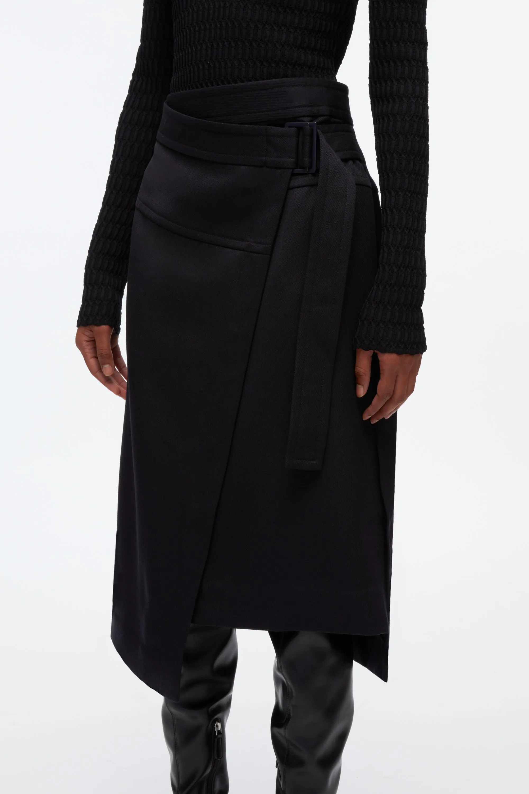 Cavalry Twill Wrap Skirt