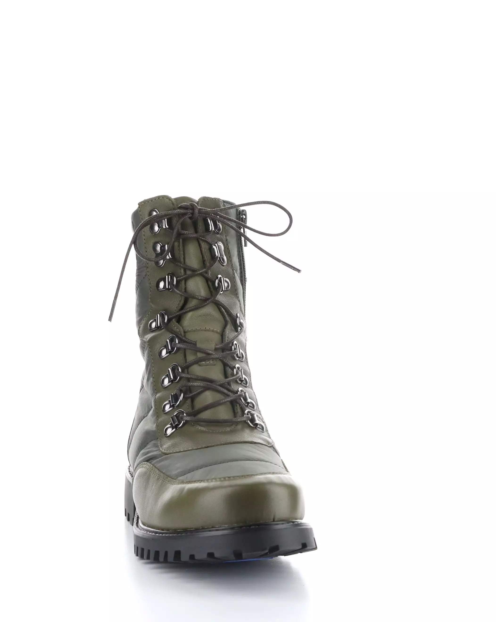 DARIO OLIVE Round Toe Boots