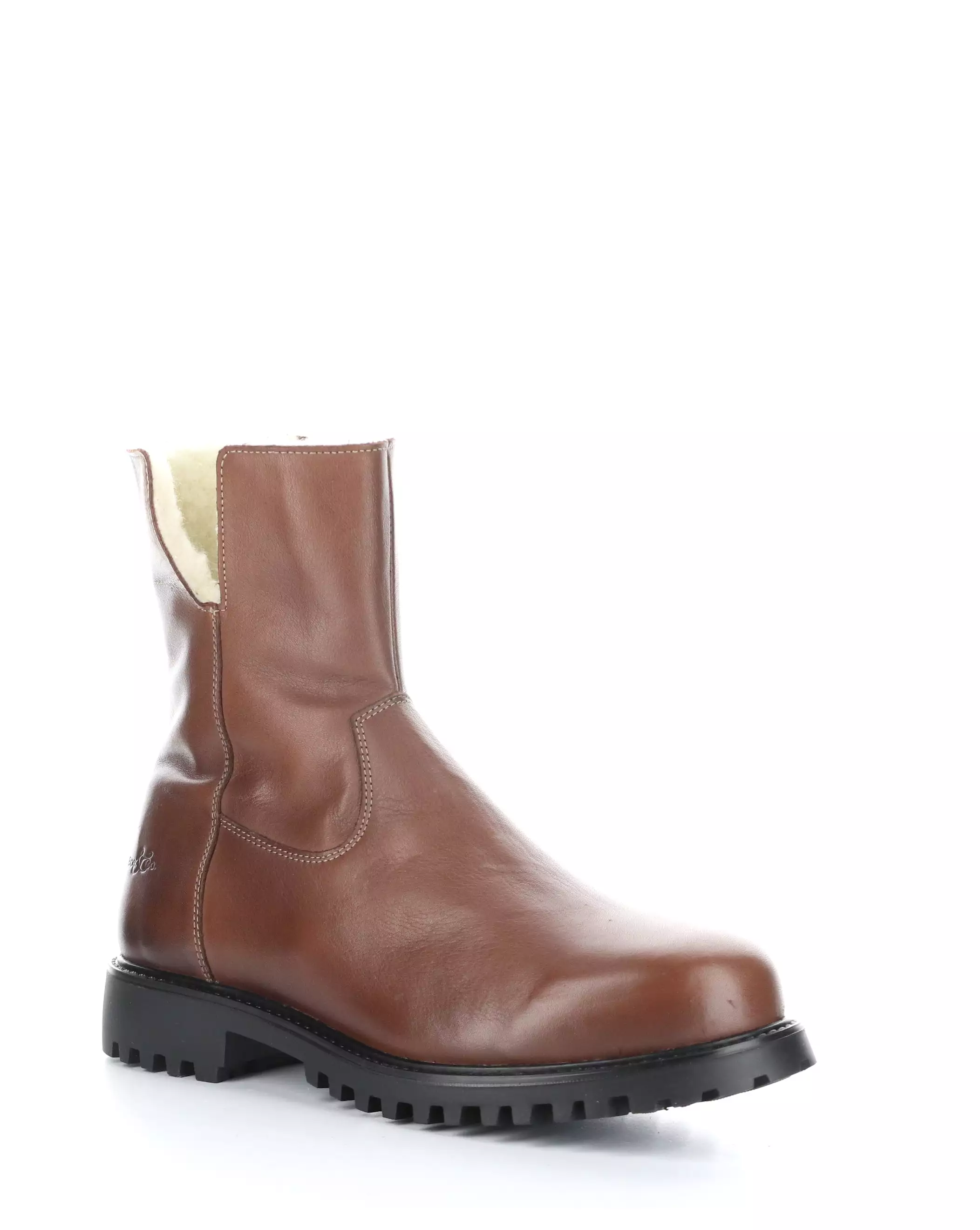 DEREK COFFEE Round Toe Boots