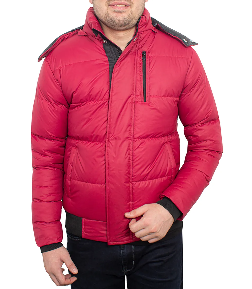 Desmond Men's Red Puffer Jacket