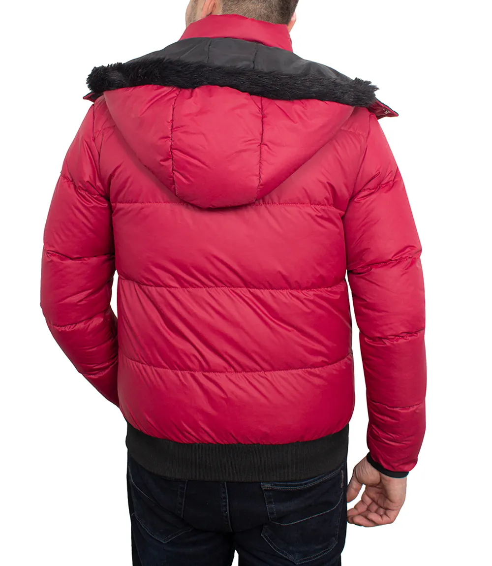 Desmond Men's Red Puffer Jacket