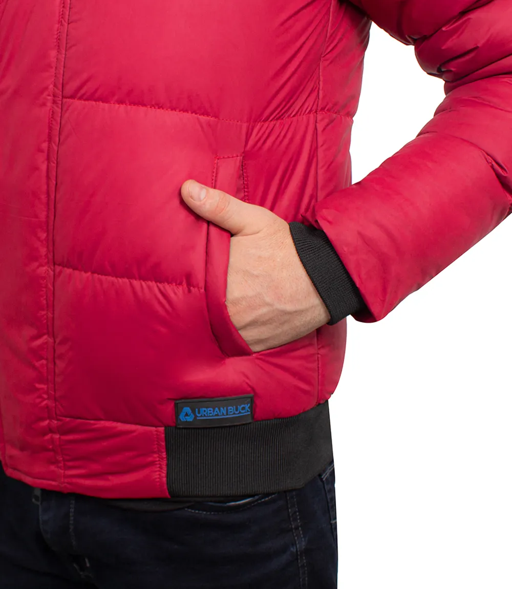 Desmond Men's Red Puffer Jacket