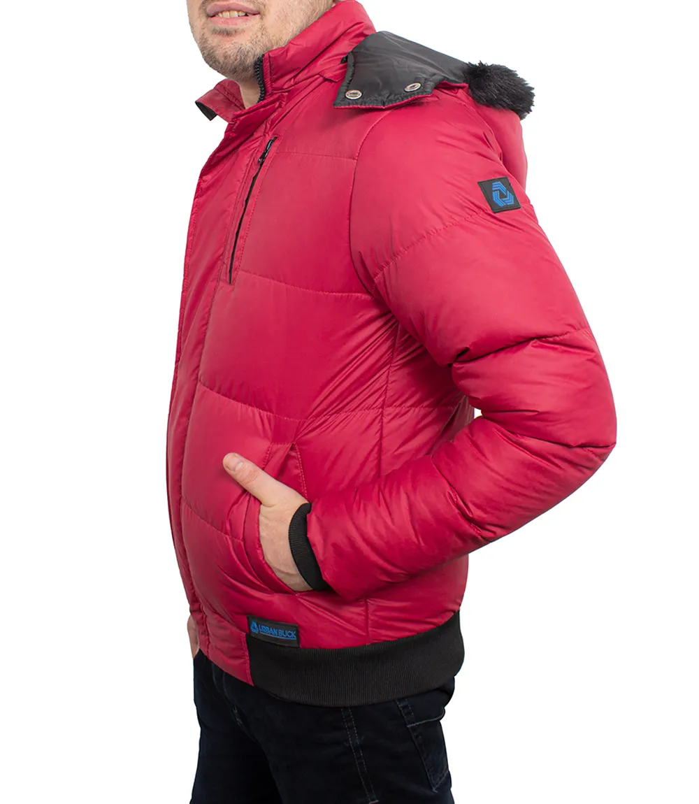 Desmond Men's Red Puffer Jacket