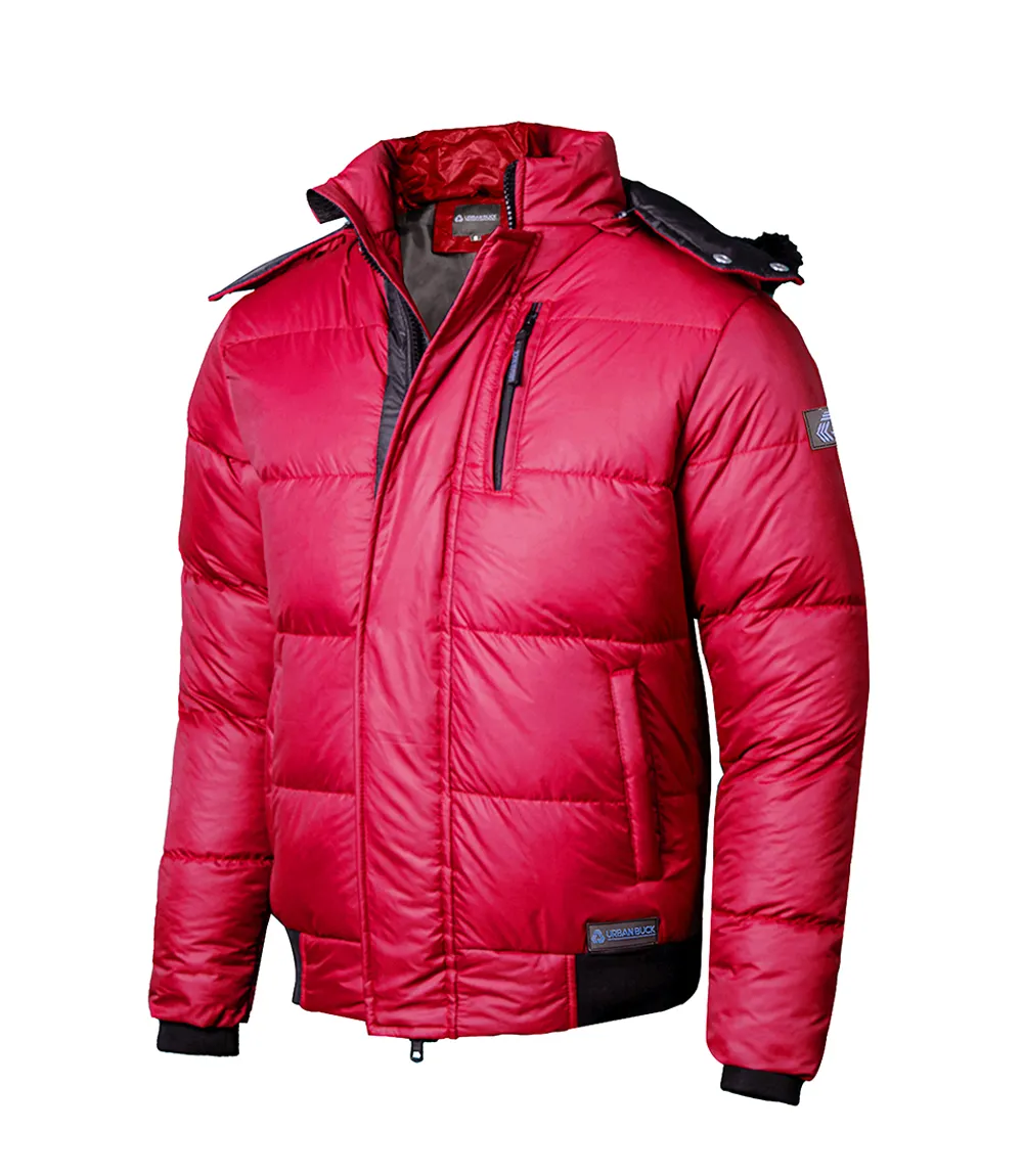 Desmond Men's Red Puffer Jacket