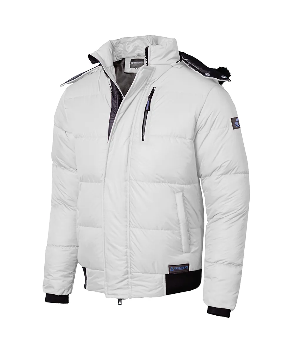 Desmond Men's White Puffer Jacket