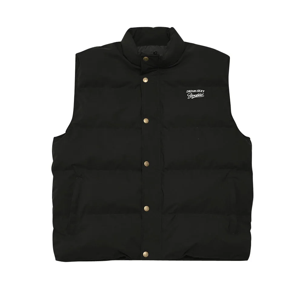 DS x BSRABBIT PUFFER GILLET BLACK