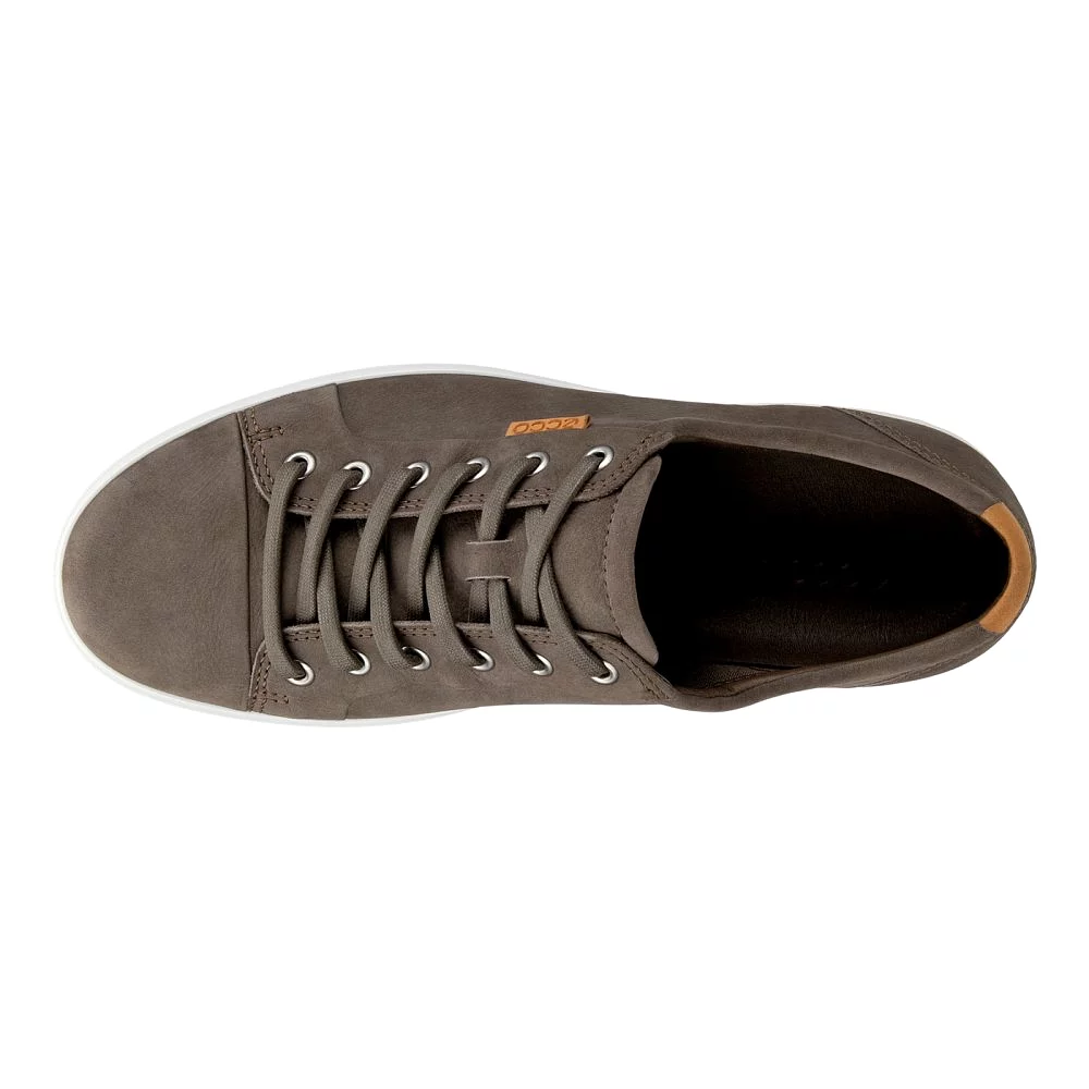 Ecco Men's Soft 7 Lace-Up - Dark Clay/Lion