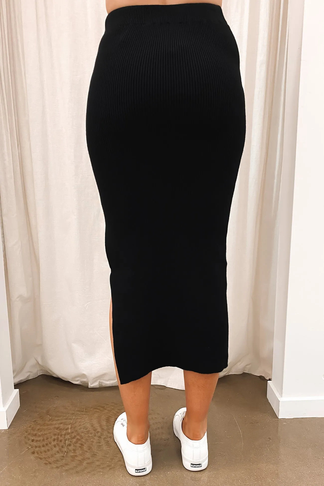 Ellie Knit Skirt Black