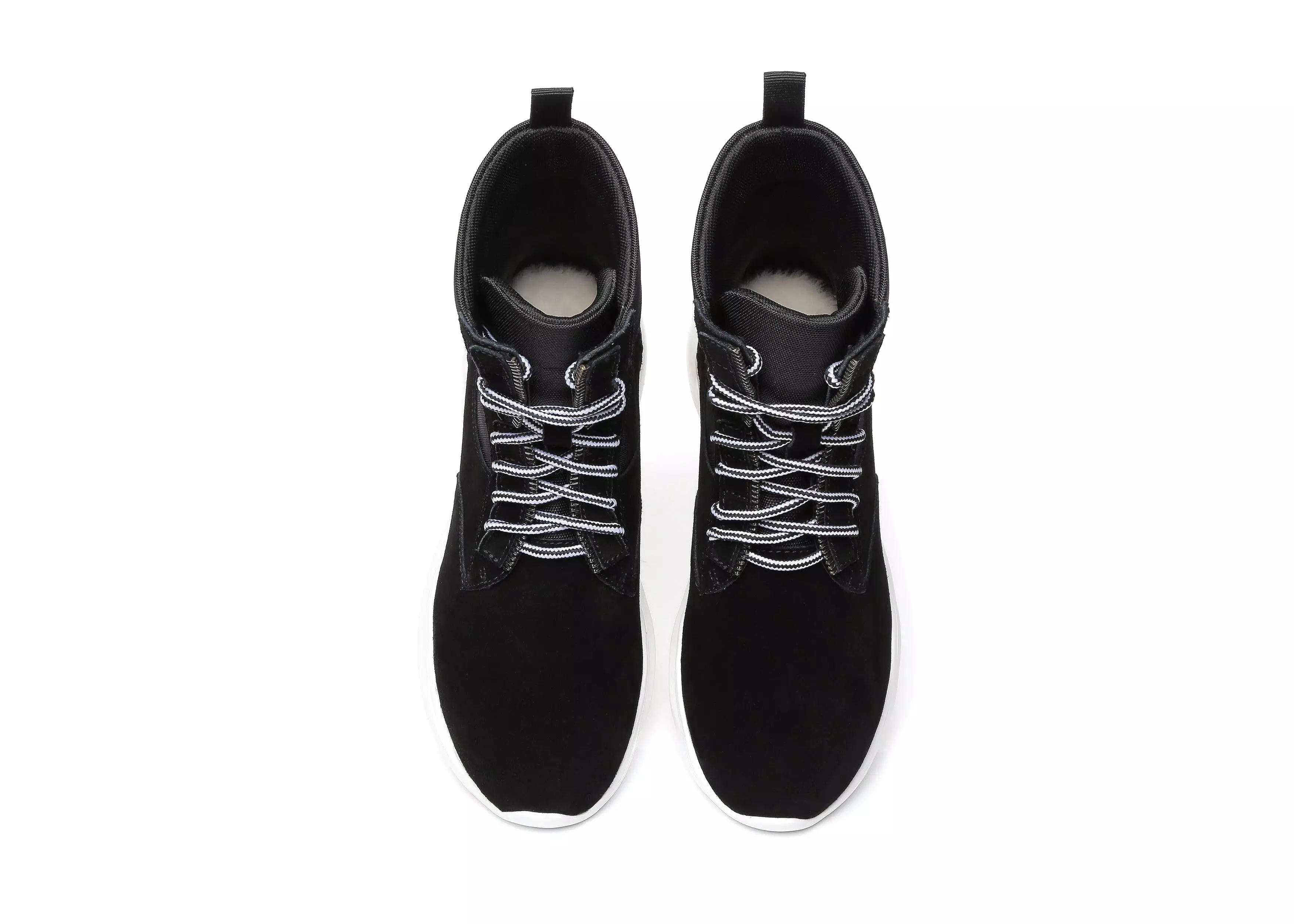 EVERAU Leather Lace-Up Ankle Sneaker Women Wayfarer