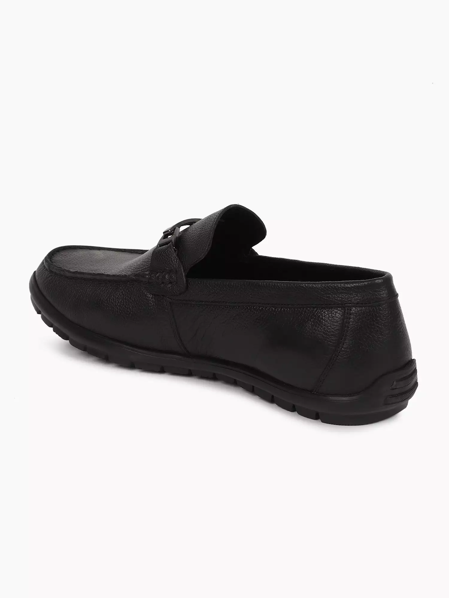 Ezok Men Leather Loafer Mocassins (black)