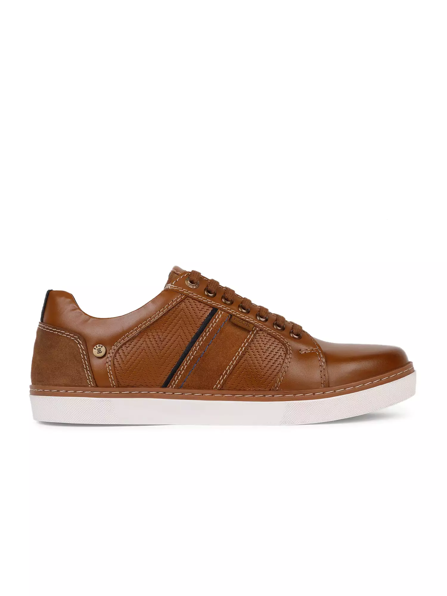 Ezok Men Tan Sneaker Casual Shoes