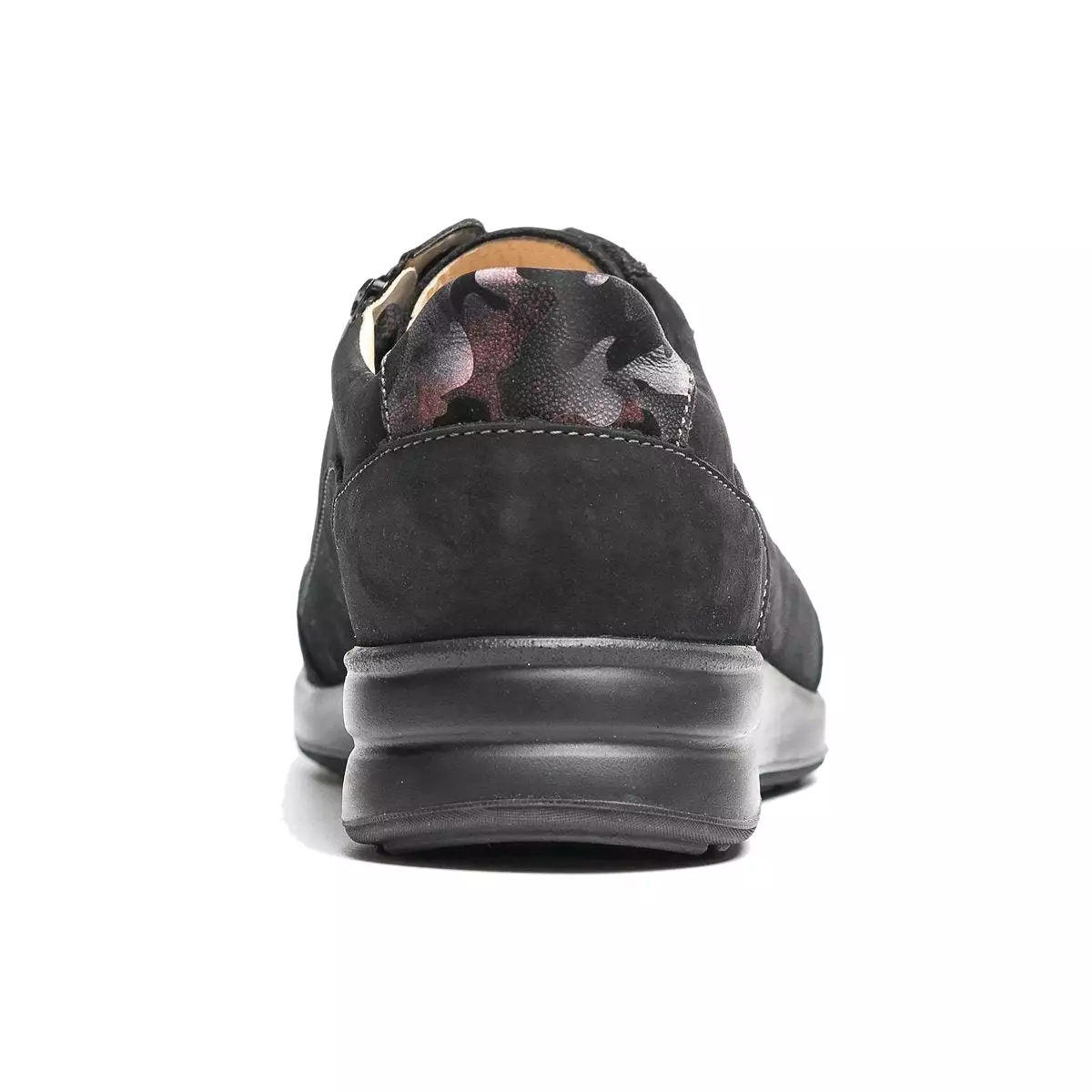 Finn Comfort Women's Prato Black/Bordo Nubuck