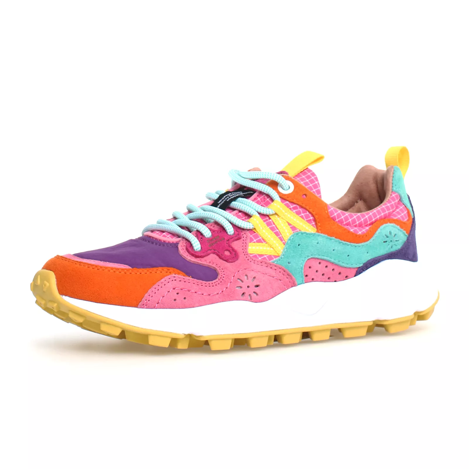 Flower Mountain Yamano 3 Sneaker (Women) - Orange/Fuchsia/Violet