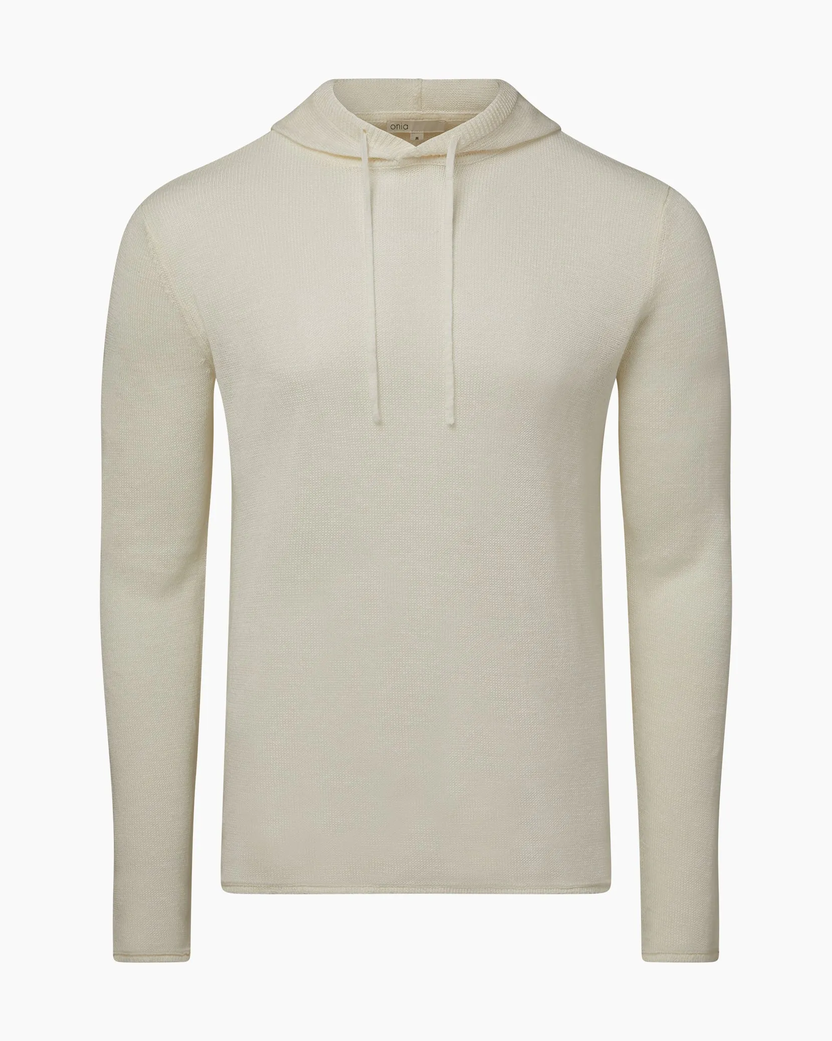 Frank Hooded Linen Sweater | White