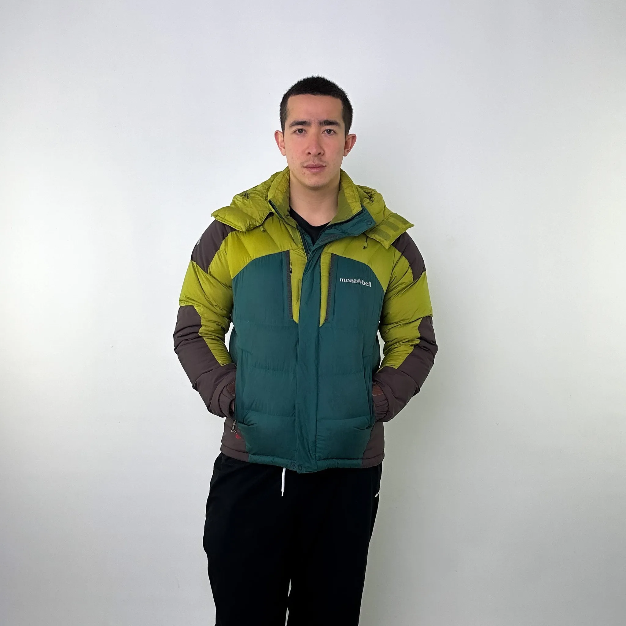 Green 90s Mont Bell EX 700+ Puffer Jacket Coat (L)